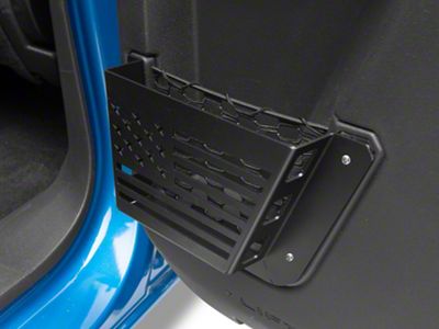 RedRock Aluminum Rear Door Storage Panel with Flag Cutout (21-23 Bronco 4-Door)
