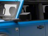 RedRock Side Mirror Cover Trim; Matte Black (21-26 Bronco)