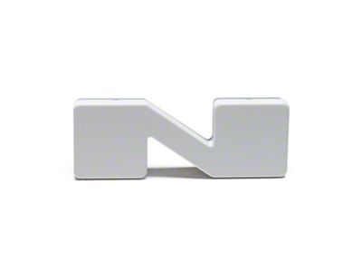 Oracle Illuminated White LED Letter Badge; Matte White; N (Universal; Some Adaptation May Be Required)