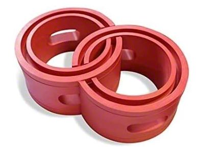 RubberShox DuraTPE Series Front-Rear Coil Spring Buffer Cushion; Red (Universal; Some Adaptation May Be Required)
