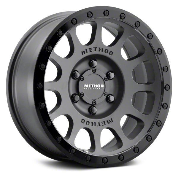 Method Race Wheels Bronco Mr305 Nv Matte Black With Gloss Black Lip 6 Lug Wheel 17x85 0mm 0014