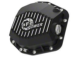 AFE Pro Series Rear Differential Cover with Machined Fins; Black (21-23 Bronco)