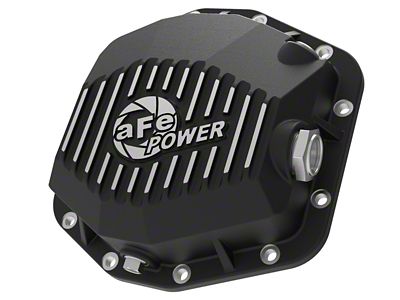 AFE Pro Series Rear Differential Cover with Machined Fins; Black (21-24 Bronco)