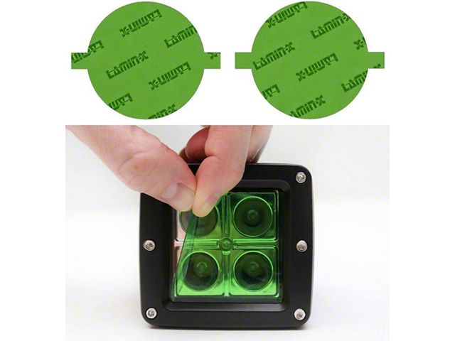 Lamin-X Fog Light Tint Covers; Green (21-24 Bronco w/ Plastic Front Bumper)