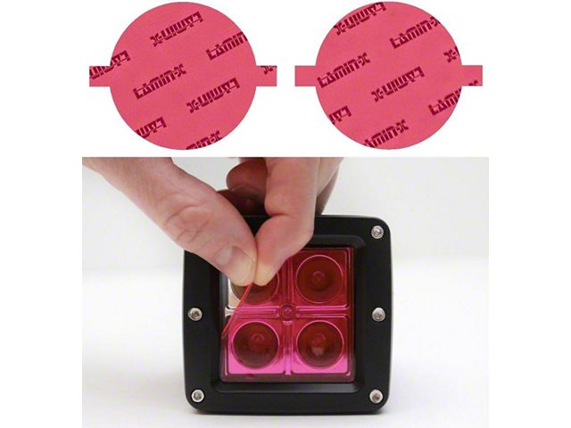 Lamin-X Fog Light Tint Covers; Pink (21-24 Bronco w/ Plastic Front Bumper)