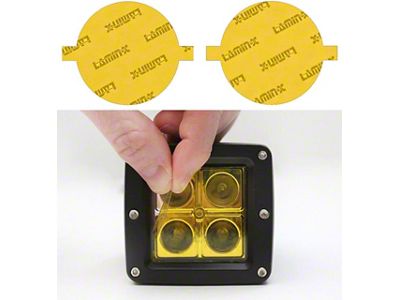 Lamin-X Fog Light Tint Covers; Yellow (21-24 Bronco w/ Plastic Front Bumper)