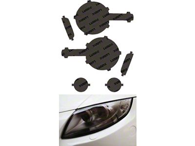 Lamin-X Headlight Tint Covers; Gunsmoke (21-24 Bronco w/ Factory Halogen Headlights)