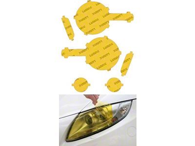 Lamin-X Headlight Tint Covers; Yellow (21-24 Bronco w/ Factory Halogen Headlights)