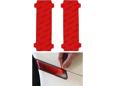 Lamin-X Rear Reflector Delete Tint Covers; Red (21-24 Bronco)
