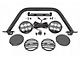 Rough Country Safari Bar Kit with 6-Inch Round Black Series Amber DRL LED Lights (21-24 Bronco w/ Modular Front Bumper)