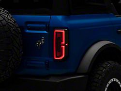 Raxiom LED Sequential Tail Lights; Black Housing; Clear Lens (21-24 Bronco w/ Factory Halogen Tail Lights)