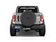 MasterTop Spare Tire Cover for 245/75R17 and 255/70R18; Black (21-24 Bronco)