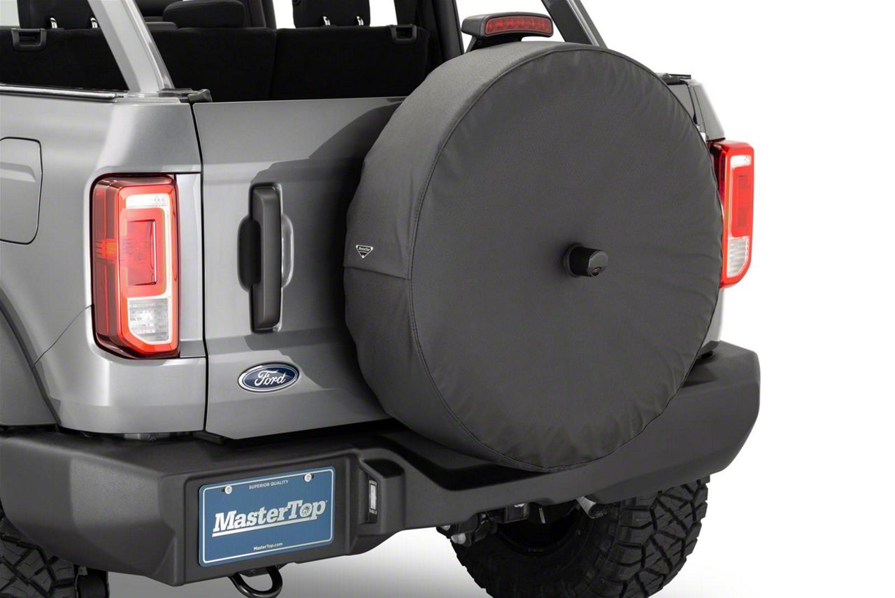 MasterTop Bronco Spare Tire Cover for 285/70R17; Black 84633135 (2123