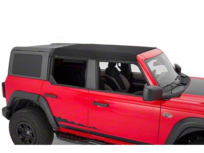 Bestop Skyrider Retractable Top; Black Twill (21-23 Bronco 4-Door w/ Hard Top, Excluding Raptor)
