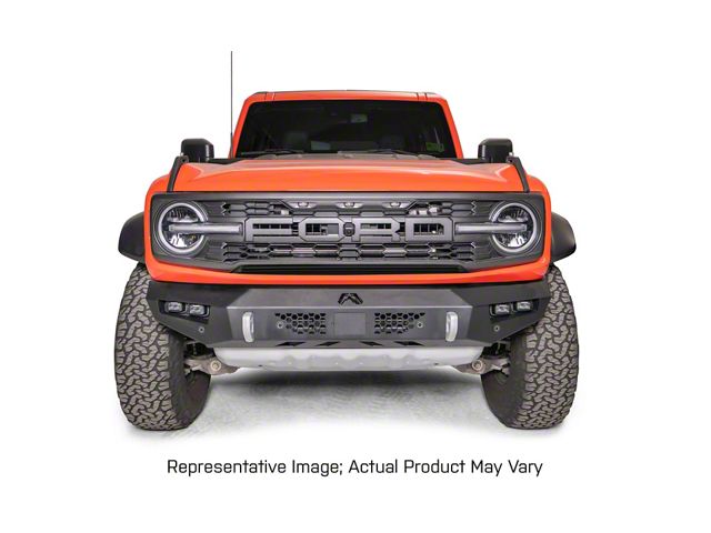 Fab Fours Vengeance Front Bumper with No Guard; Bare Steel (22-24 Bronco Raptor)