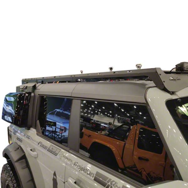 Vanguard Off-Road Bronco Craftsmen Roof Rack with Side-Mounted Gear Carrier;  Black VGRR-2440-2442BK (21-23 Bronco) Free Shipping