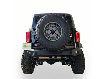 HD Rear Bumper; Black (21-24 Bronco, Excluding Raptor)