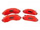 Rough Country Brake Caliper Covers; Red; Front and Rear (21-24 Bronco)