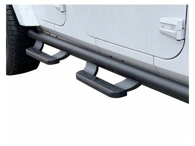 V Signature Side Step Bars; Black (21-24 Bronco 4-Door)