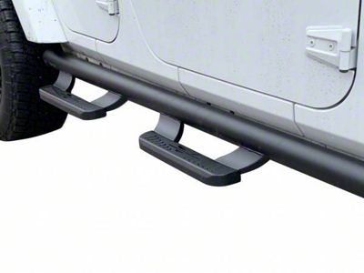 V Signature Side Step Bars; Black (21-24 Bronco 4-Door)