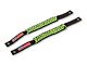 RedRock Paracord Grab Handles with Flag Logo; Front; Green (21-24 Bronco)