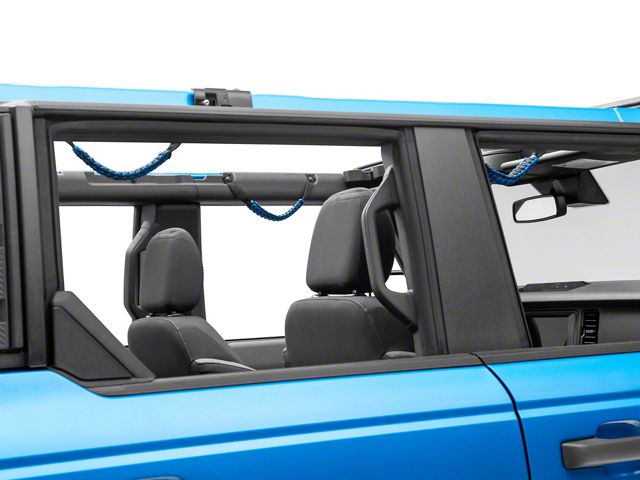 RedRock Paracord Grab Handles; Front and Rear: Blue (21-24 Bronco 4-Door)