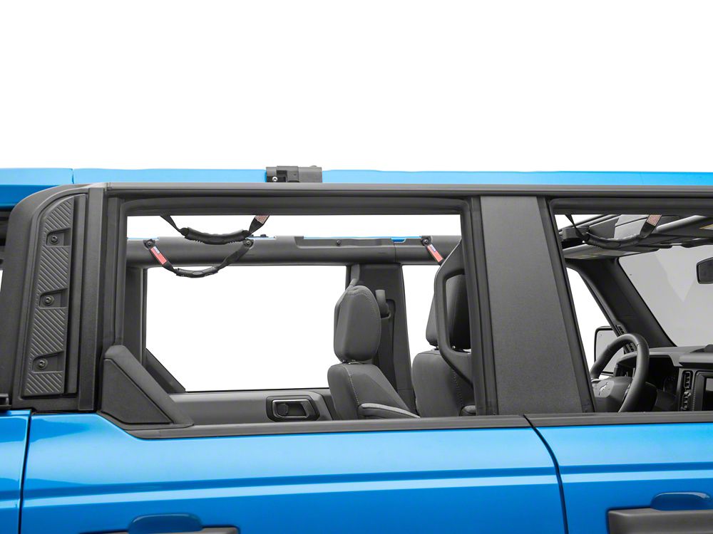 RedRock Grab Handles with Flag Logo; Front and Rear; Black (2124