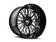 Cali Off-Road Vertex Black Milled 6-Lug Wheel; 22x12; -44mm Offset (22-24 Bronco Raptor)