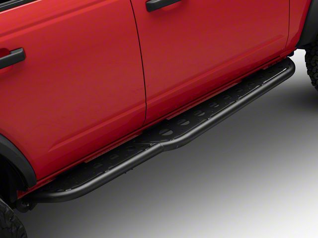 ZRoadz TRAILX.R3 Series Rock Slider Side Steps; Textured Black (21-24 Bronco 4-Door)