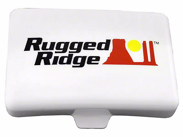 Rugged Ridge 5x7-Inch Off-Road Light Cover; White