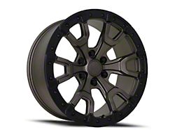 Raptor Style Satin Black with Gray Ring 6-Lug Wheel; 20x9; 20mm Offset (22-23 Bronco Raptor)