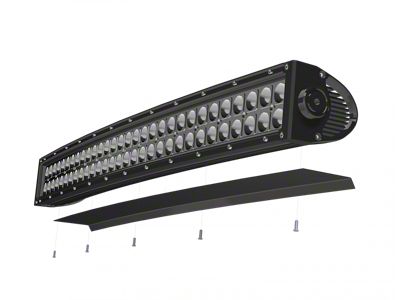 ZRoadz 50-Inch Curved LED Light Bar Noise Cancelling Wind Diffuser (Universal; Some Adaptation May Be Required)
