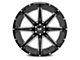 Hardrock Offroad Painkiller Xposed Gloss Black Milled 6-Lug Wheel; 20x9; 0mm Offset (22-24 Bronco Raptor)