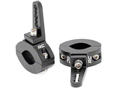 Rough Country Adjustable LED Light Mounting Clamps for 1 to 1.50-Inch Tubing (Universal; Some Adaptation May Be Required)
