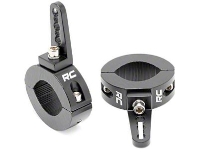 Rough Country Adjustable LED Light Mounting Clamps for 1.50 to 2-Inch Tubing (Universal; Some Adaptation May Be Required)