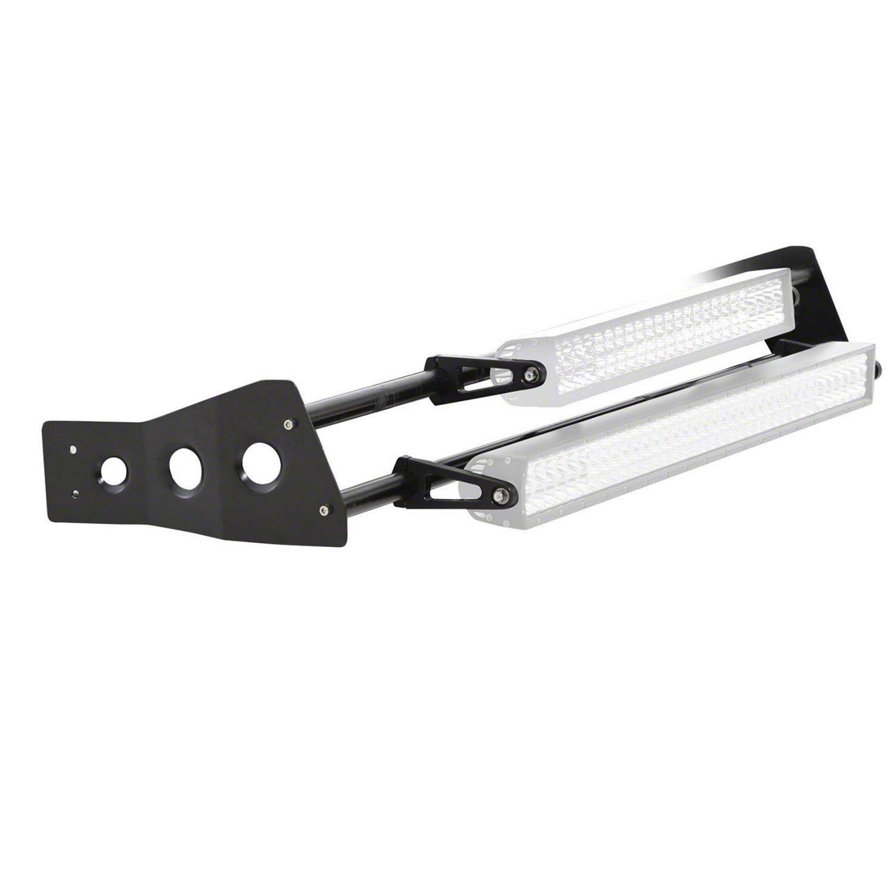 Smittybilt Defender Roof Rack LED Light Bar Mount Kit; 4.50-Foot (Universal; Some Adaptation May Be Required)