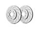 SP Performance Cross-Drilled 6-Lug Rotors with Gray ZRC Coating; Rear Pair (21-24 Bronco, Excluding Raptor)