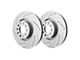 SP Performance Cross-Drilled and Slotted 6-Lug Rotors with Gray ZRC Coating; Front Pair (21-24 Bronco, Excluding Raptor)