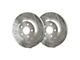 SP Performance Cross-Drilled and Slotted 6-Lug Rotors with Silver ZRC Coated; Front Pair (21-24 Bronco, Excluding Raptor)