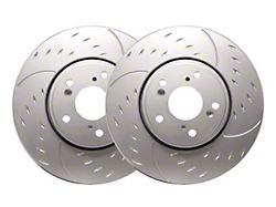 SP Performance Diamond Slot 6-Lug Rotors with Silver ZRC Coated; Front Pair (22-24 Bronco Raptor)