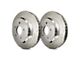 SP Performance Diamond Slot 6-Lug Rotors with Silver ZRC Coated; Rear Pair (21-24 Bronco, Excluding Raptor)
