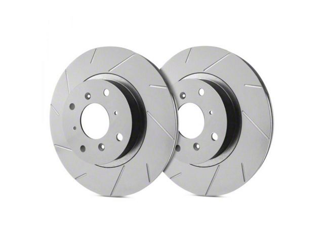 SP Performance Slotted 6-Lug Rotors with Gray ZRC Coating; Front Pair (21-24 Bronco, Excluding Raptor)
