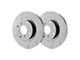 SP Performance Slotted 6-Lug Rotors with Gray ZRC Coating; Front Pair (21-24 Bronco, Excluding Raptor)