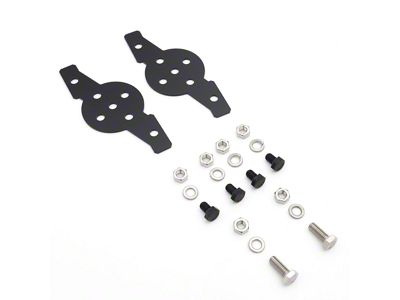 ZRoadz Hood Hinge Dual Pod Adapter Mounting Plate (Universal; Some Adaptation May Be Required)