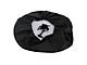 Ford 32-Inch Spare Tire Cover with Bronco 66 Logo; Black (21-24 Bronco)