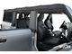 Hybrid Neoprene Front and Rear Seat Covers; Black (21-24 Bronco)