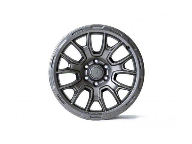 Roush Iridium Gray 6-Lug Wheel; 17x8.5; 25mm Offset (21-24 Bronco, Excluding Raptor)