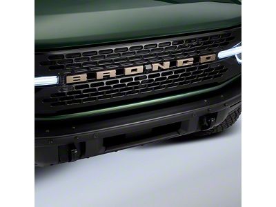 Ford Performance Grille Lettering Overlay Kit; Bronze (21-24 Bronco, Excluding Raptor)
