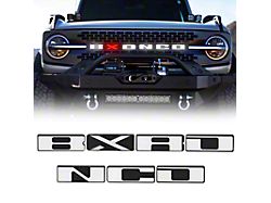 3D LED Illuminated Grille Letters; White (21-24 Bronco, Excluding Raptor)