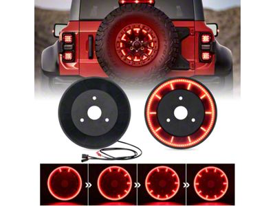 Cyclone Series Spare Tire LED Brake Light; Smoked (21-24 Bronco)